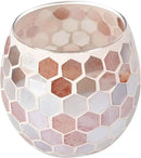 Votive Candle Holder Tea Lights - Glass Candle Holders, Mosaic Tealight Candle Holder, Candle Jar Cup for Wedding Centerpiece Party Table Decorations, Valentines Day Decor by CozyNest Decor