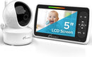 iFamily Baby Monitor - Large 5" Screen with 30Hrs Battery Life - Remote Pan-Tilt-Zoom;No WiFi, Two-Way Audio, Night Vision, Temperature, Lullabies, 960ft Long Range Baby Monitor with Camera and Audio by TinyTreasures Baby Boutique