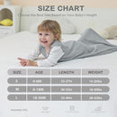 Mosebears Unisex Baby Sleep Sack 1.0 TOG, Supersoft Rayon Made from Bamboo Wearable Blanket with 2-Way Zipper (Grey,18-36 Months) by TinyTreasures Baby Boutique