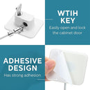 12 Pack Refrigerator Lock with 12 Keys Fridge Locks Combination Adhesive Child Safety Cabinet Freezer Door Lock Adult File Drawer Kitchen Appliance Furniture Closet(White) by TinyTreasures Baby Boutique