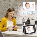 HelloBaby Video Baby Monitor with Remote Camera Pan-Tilt-Zoom, 3.2'' Color LCD Screen, Infrared Night Vision, Temperature Display, Lullaby, Two Way Audio by TinyTreasures Baby Boutique