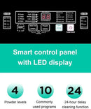 25 lbs Full Automatic Washing Machine with LED Display Compact Washing Machine with Drain Dump, 10 Wash Programs and 8 Water Levels Ideal for Dorms, Apartments, RV, Grey by CozyNest Decor