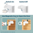 Inaya Magnetic Cabinet Locks Baby Proofing, 12 Locks & 2 Keys, Child Proof Magnet Locks for Cabinet Drawers with Invisible Design, 3M Adhesive for Easy Installation - No Drill & Tools Needed by TinyTreasures Baby Boutique