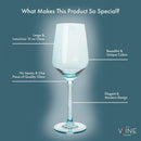 Make Your Own Set Wine Glass SINGLE, Large 12 oz (Midnight Blue)