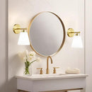 Hamilyeah Gold Sconces Wall Lighting Set of Two with Frosted Glass Shade, Industrial Bathroom Lighting Fixture with Milk Shade, Modern Brass Vanity Sconce Lighting for Bedroom, Living Room by CozyNest Decor