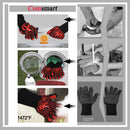 Comsmart BBQ Gloves, 1472 Degree F Heat Resistant Grilling Gloves Silicone Non-Slip Oven Gloves Long Kitchen Gloves for Barbecue, Cooking, Baking, Cutting by GreenHaven Gardens