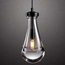 Modern Raindrop Pendant Lights, Pendant Lights for Kitchen Island, Black Brass Base Dining Room Light Fixtures, Interior Chandelier in The Living Room Hallway, Including Bulb by CozyNest Decor