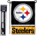 WinCraft Pittsburgh Steelers Garden Flag with Stand Holder by GreenHaven Gardens