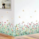 Set of 28x20 Inch Size Hello Spring Summer Window Cling Sticker Tulip, Flower and Butterfly Window Stickers, Spring and Summer Decor, Home, Shop, Party Window Glass Display Stickers (Floral) by CozyNest Decor