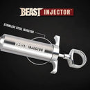 Grill Beast - 304 Stainless Steel Meat Injector Kit with 2-oz Large Capacity Barrel and 3 Professional Marinade Needles by GreenHaven Gardens