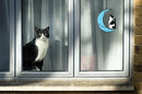 Black and White Cat Gifts，Cat Loss Sympathy Gift，Cat Memorial Gifts for Loss of Cat，Tuxedo cat Gifts，Cat Suncatcher，Stained Glass Cat Window Hanging by GreenHaven Gardens