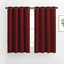 NICETOWN Blackout Draperies Curtain Panels - Thermal Insulated Solid Grommet Blackout Curtains/Panels/Drapes for Christmas (Burgundy Red, 1 Pair, 52 by 54-Inch) by TinyTreasures Baby Boutique