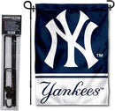 WinCraft NY Yankees Garden Flag with Stand Holder by GreenHaven Gardens