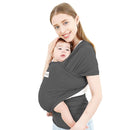Acrabros Baby Wrap Carrier,Hands Free Baby Carrier Sling,Lightweight,Breathable,Softness,Perfect for Newborn Infants and Babies Shower Gift,Heather Grey by TinyTreasures Baby Boutique