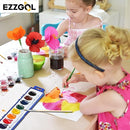 24 Count Watercolor Paints, 8 Colors, Washable, Non-Toxic, Perfect for Kids 3+ by TinyTreasures Baby Boutique