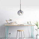 KCO Lighting Mercury Glass Pendant Light Fixtures Mid Century Modern Silver Kitchen Island Pendant Lights Ceiling Hanging Black Large Globe Pendant Light for Living Room Dining Room by CozyNest Decor