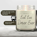 1OAK Vanilla Candle - Thank You Bus Driver Gifts for Women, Men - Bus Driver Appreciation & Retirement Gifts by CozyNest Decor