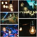 Hometown Evolution, Inc. E26 Commercial String Lights with 16 Gauge Wire (50 Foot 25 Socket, S14 Lantern Edison 11 Watt Bulbs) by GreenHaven Gardens