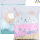 2 Pack Delicates Bag for Washing Machine, 31 x 23 inch Oversize Fine Mesh Laundry Bags for Lingeries, Sweaters, Bed Sheet, Stuffed Toys by TinyTreasures Baby Boutique