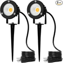 12W LED Landscape Spotlight,120V Landscape Lighting Outdoor for Mounted Flag Pole Light,IP65 Landscape Lights Warm White Garden Decorative Lamp 6FT Cord with US 3 Prong (Base,Stake Included) by GreenHaven Gardens