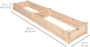 Best Choice Products 8x2ft Outdoor Wooden Raised Garden Bed Planter for Vegetables, Grass, Lawn, Yard - Natural by GreenHaven Gardens