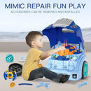 Interactive Truck Engine Toy with Removable Parts - Lights, Sounds, and Fun for Young Mechanics -Unleash Their Creativity and Motor Skills with This Truck Engine Toy (Bule) by TinyTreasures Baby Boutique