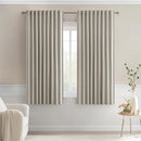 MIULEE Stone Back Tab Blackout Curtains 63 Inch Length 2 Panels Set for Living Room Bedroom Privacy, Rod Pocket/Pinch Pleat Thermal Insulated Room Darkening Pleated Light Blocking Drapes by TinyTreasures Baby Boutique