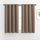 NICETOWN Blackout Draperies Curtains Panels - Window Treatment Thermal Insulated Solid Grommet Blackout Drapes for Bedroom (Set of 2, 52 by 45 Inch, Cappuccino) by TinyTreasures Baby Boutique