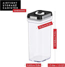DWËLLZA KITCHEN Airtight Food Storage Containers with Lids – 4 Piece Set Air Tight Kitchen Storage Containers Clear Pantry Organization and Storage Set BPA-Free - Keeps your Food Fresh & Dry by CozyNest Decor