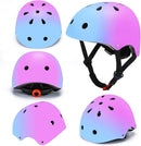 Color Gradient Adjustable Kids Bike Helmet Toddler Skateboard Helmets Boys Girls Child Ventilation Helmet for Multi-Sports Skating Cycling Scooter Balance by TinyTreasures Baby Boutique