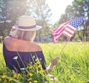 50 Pcs 12x18 Inch American Flags on Stick, American Flags, USA Stick Flag with Handheld and Grounded Multi-Purpose Flagpole, Design for Memorial Day, 4th of July, Veterans Day by GreenHaven Gardens