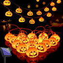 Large Halloween Solar String Lights Outdoor, Pumpkin Lights String with 8 Modes Indoor Outdoor Halloween Decorations Decor with 21.32ft 30 Pumpkin Lights for Halloween Party Yard Patio Bedroom by GreenHaven Gardens