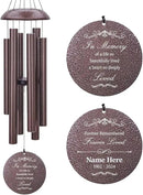 Personalized Sympathy Wind Chimes, Sympathy Gift After Loss of Mom Dad, or Loved One, Memorial Garden Remembering a Loved One Memorial Gifts by CozyNest Decor