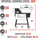 recteq Pellet Grill RT-B380X Bullseye Deluxe + BBQ Masters Bundle, WiFi Enabled Electric Pellet Smoker Grill, Wood Pellets, BBQ Outdoor, Smoke, Sear, and More by GreenHaven Gardens