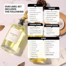 Molimoli Glass Olive Oil Cruet Set - 350ml Bottles With Weighted Pourers, Set of 4 by CozyNest Decor