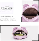KL928 Girls Bowknot Polka Dot Cute Mini Backpack Small Daypacks Convertible Shoulder Bag Purse for Women by TinyTreasures Baby Boutique