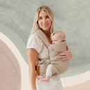 WildBird - Aerial Carrier - 7 to 45 lbs - for Moms, Dads & Caregivers - 100% Natural European Linen Fibers - Versatile & Adjustable - Small Size - Desert Lark Fabric by TinyTreasures Baby Boutique