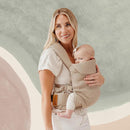 WildBird - Aerial Carrier - 7 to 45 lbs - for Moms, Dads & Caregivers - 100% Natural European Linen Fibers - Versatile & Adjustable - Large Size - Desert Lark Fabric by TinyTreasures Baby Boutique