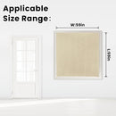 Self Adhesive Portable Blackout Curtains for Bedroom Easy to Install Window Thermal Lnsulated Kitchen Room Darkening Small Window Curtains, Cortinas Para Cuarto, 59"W X 59"L, Beige, 1 Panel by TinyTreasures Baby Boutique