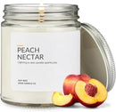 1OAK Soy Wax Scented Candles (Peach Nectar) - Long Burning Premium Hand-Poured (7oz.) by CozyNest Decor