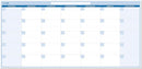 30-Day Horizontal Dry-wet erasable Wall Calendar 38" x 75" Sunday -Saturday by TinyTreasures Baby Boutique
