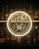 Bar & Grill Neon Sign for Home Bar Wall Art Decor, Dimmable LED Neon Lights Bar and Grill Signs for Backyard Patio Garden Yard BBQ Birthday Party, Grilling Light Up Sign for Housewarming Gifts by CozyNest Decor