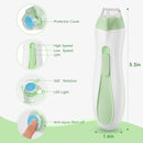 Baby Nail Trimmer Electric, 15 in 1 Baby Nail Clippers for Gentle Nail Care, Rechargeable Baby Nail File Electric with Light &15 Grinding Pads for Infant Toddler, Green by TinyTreasures Baby Boutique