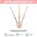 ROARex Vegan Eco Friendly All Natural Kids Toothbrush Made from Plants – Sweet Baby Giraffe | 100% Biodegradable and Compostable | 1% for The Planet Product by CozyNest Decor