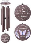 Sympathy Wind Chimes, Personalized Butterflies Wind Chimes for Loss of Loved Dad/Mom, Memorial Sympathy Gifts for Funeral, in Loving Memory of Husband/Wife by CozyNest Decor