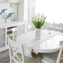 Artificial Tulips Flowers – 20" Long Stem Faux Tulips, 10PCS Real Touch Fake White Tulip for Vase, Farmhouse, Kitchen, Spring & Wedding Home Decor by CozyNest Decor