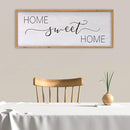 Home Sweet Home Sign Wall Decor 40"x15" Above Bed Living Room Large Wooden Framed Family Plaques Art (Wood) by CozyNest Decor