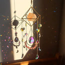 Orange Salt Crystal Suncatchers for Windows, Gemstone Sun Catcher Hanging, Unique Spiritual, Crystal Window Hanging, Boho Home Decor, Natural Stone (Orange Salt Stone) by GreenHaven Gardens