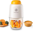 Baby Food Processor – Puree Blender with Glass Bowl, Stainless Steel Blades, BPA-Free, One-Touch Control, Easy to Clean, Quiet Operation, Ideal for New Parents, 10oz by TinyTreasures Baby Boutique