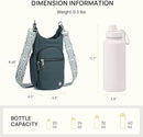 Telena Water Bottle Holder with Strap RFID Crossbody Bags for Women for Walking, Hiking, Cycling by TinyTreasures Baby Boutique